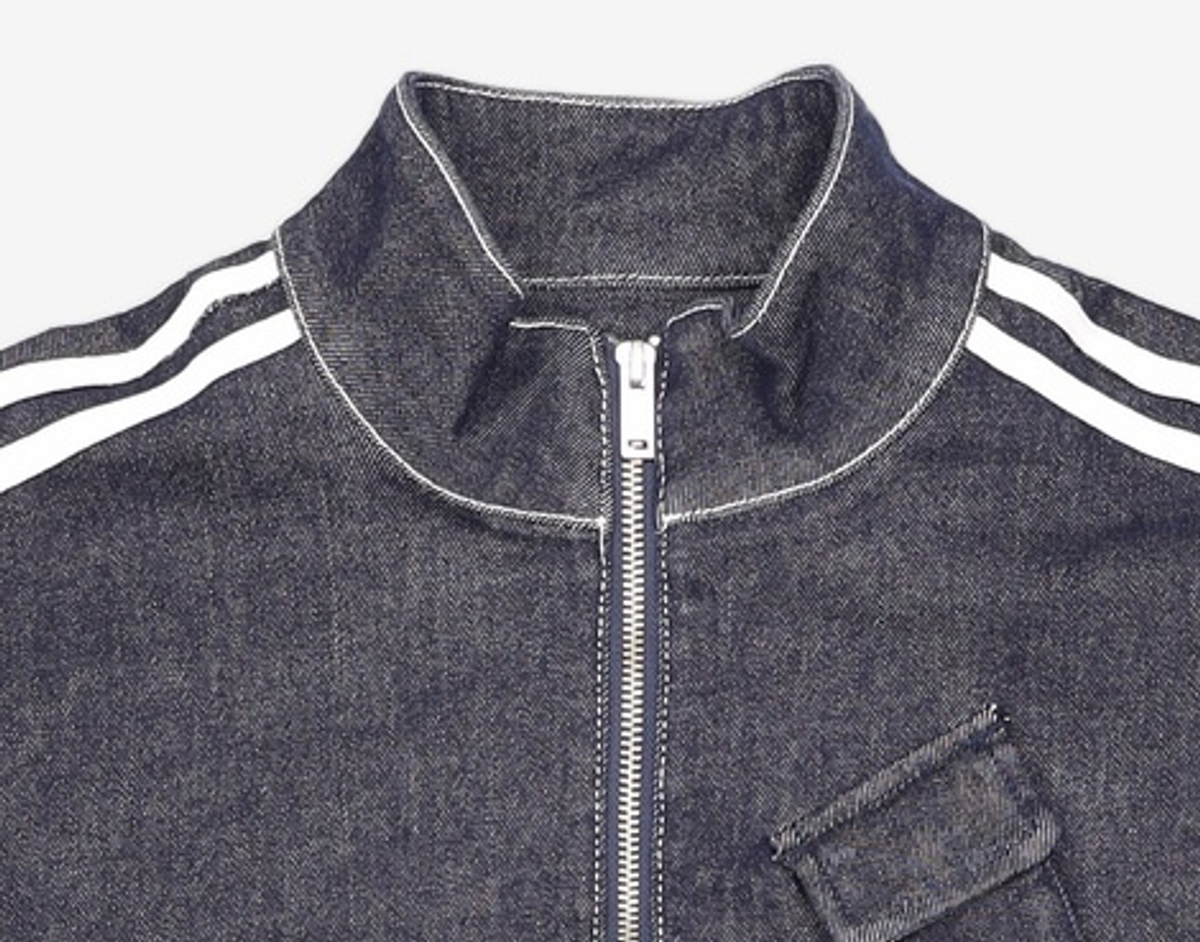 엔디와이(NDY) [NERDY X CCWC] WS DENIM TRACK TOP NAVY FREE
