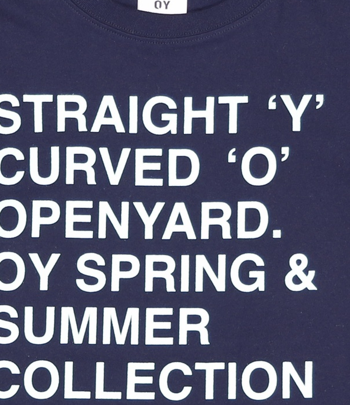 오픈야드(오와이)(OPENYARD(OY)) BOLD LETTERS TEE - BLACK (Ver.2) S