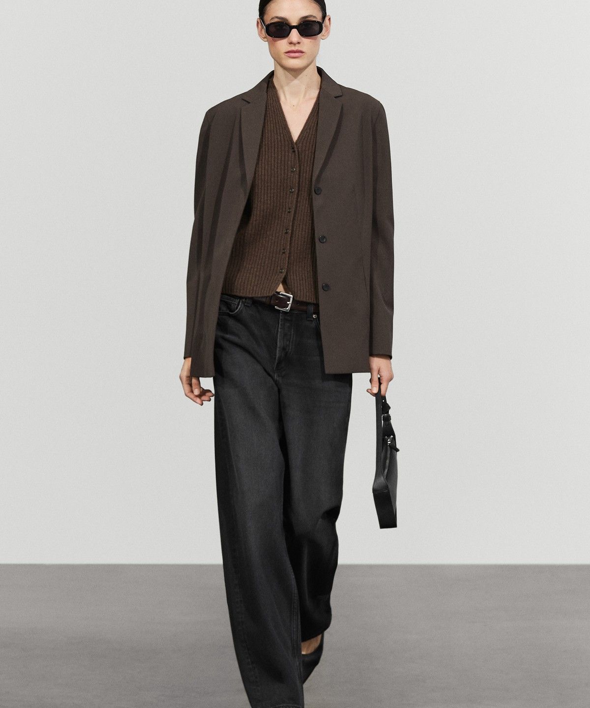 마시모두띠(MASSIMO DUTTI) 100% 울 골지 니트 베스트
