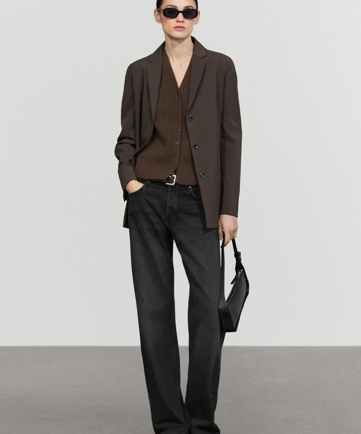 마시모두띠(MASSIMO DUTTI) 100% 울 골지 니트 베스트