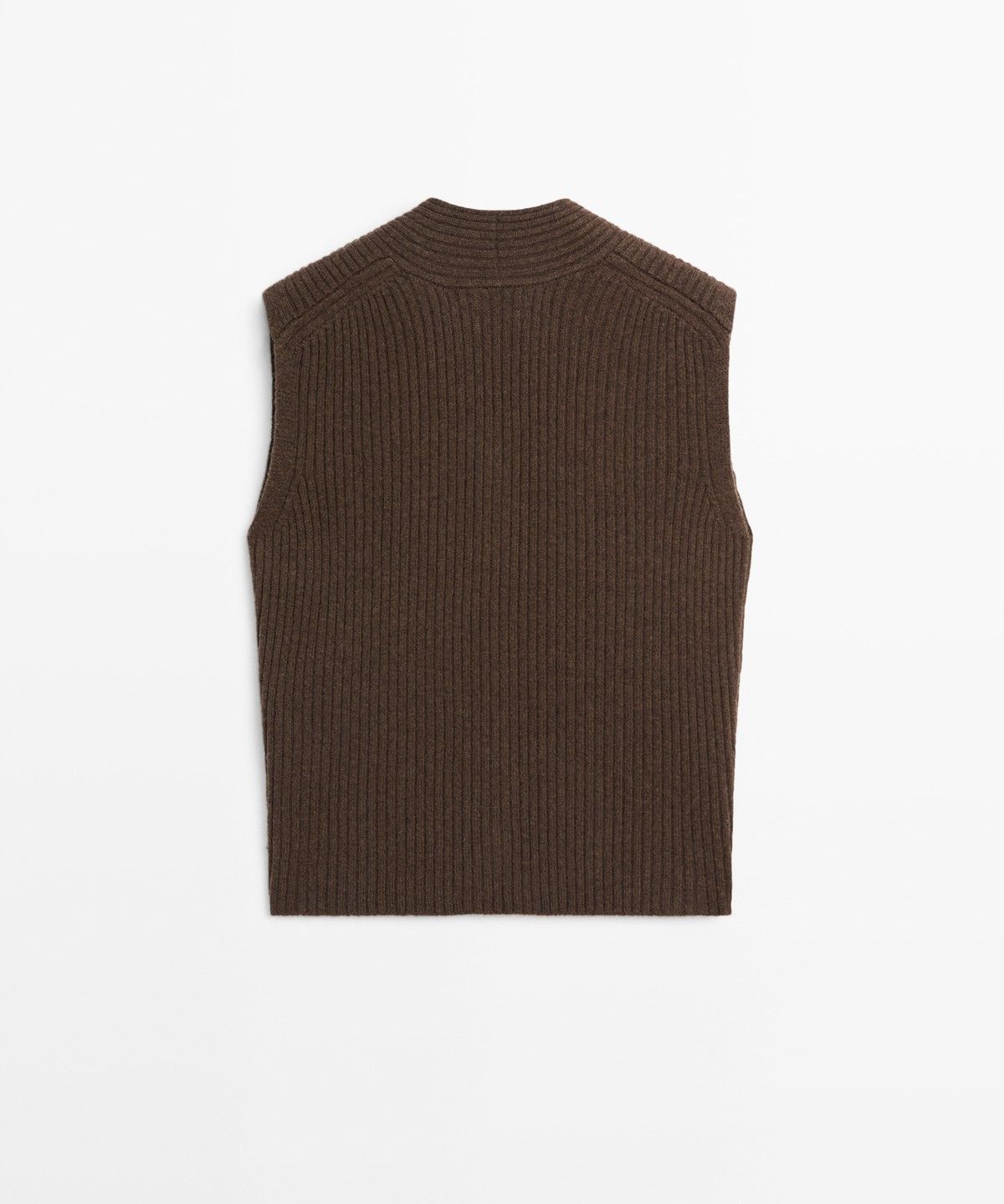 마시모두띠(MASSIMO DUTTI) 100% 울 골지 니트 베스트