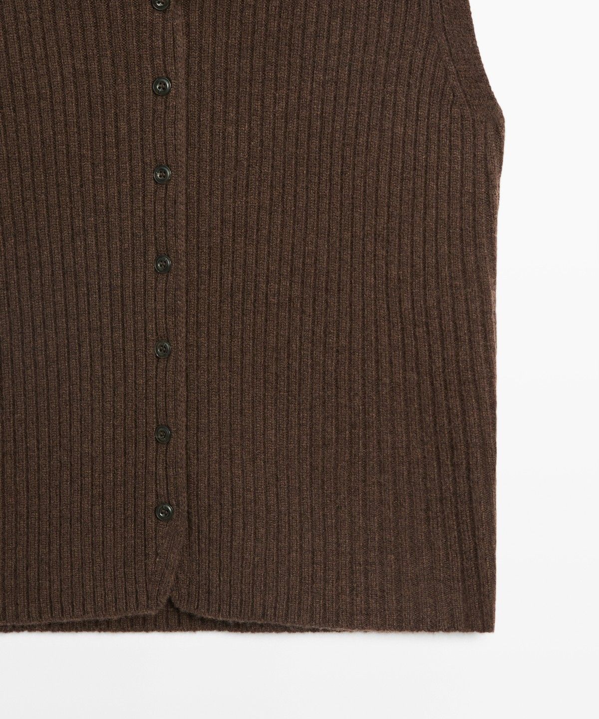 마시모두띠(MASSIMO DUTTI) 100% 울 골지 니트 베스트