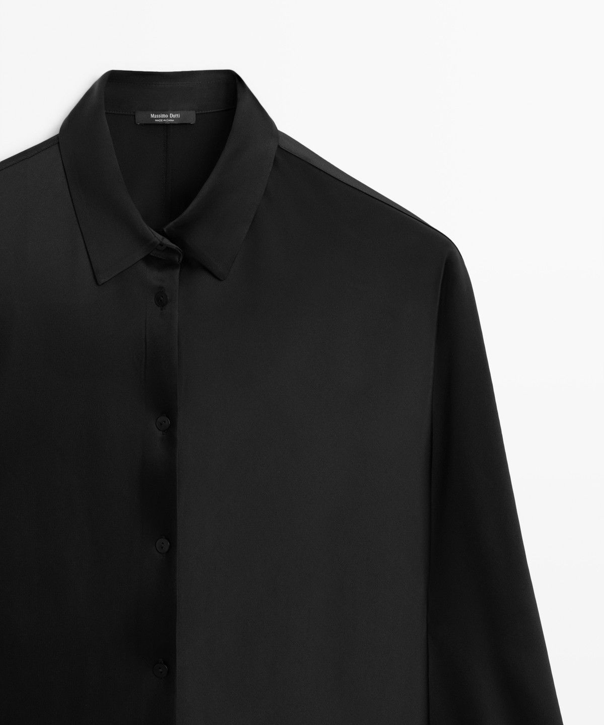 마시모두띠(MASSIMO DUTTI) 플루이드 새틴 셔츠