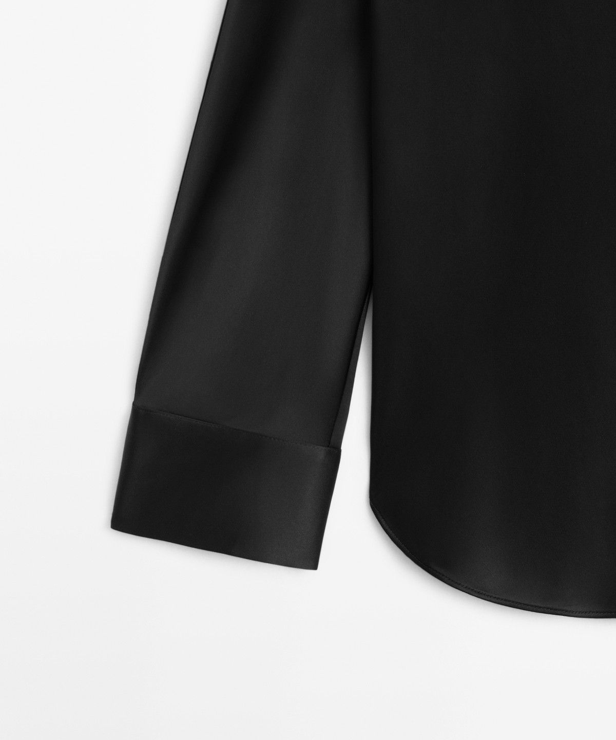 마시모두띠(MASSIMO DUTTI) 플루이드 새틴 셔츠