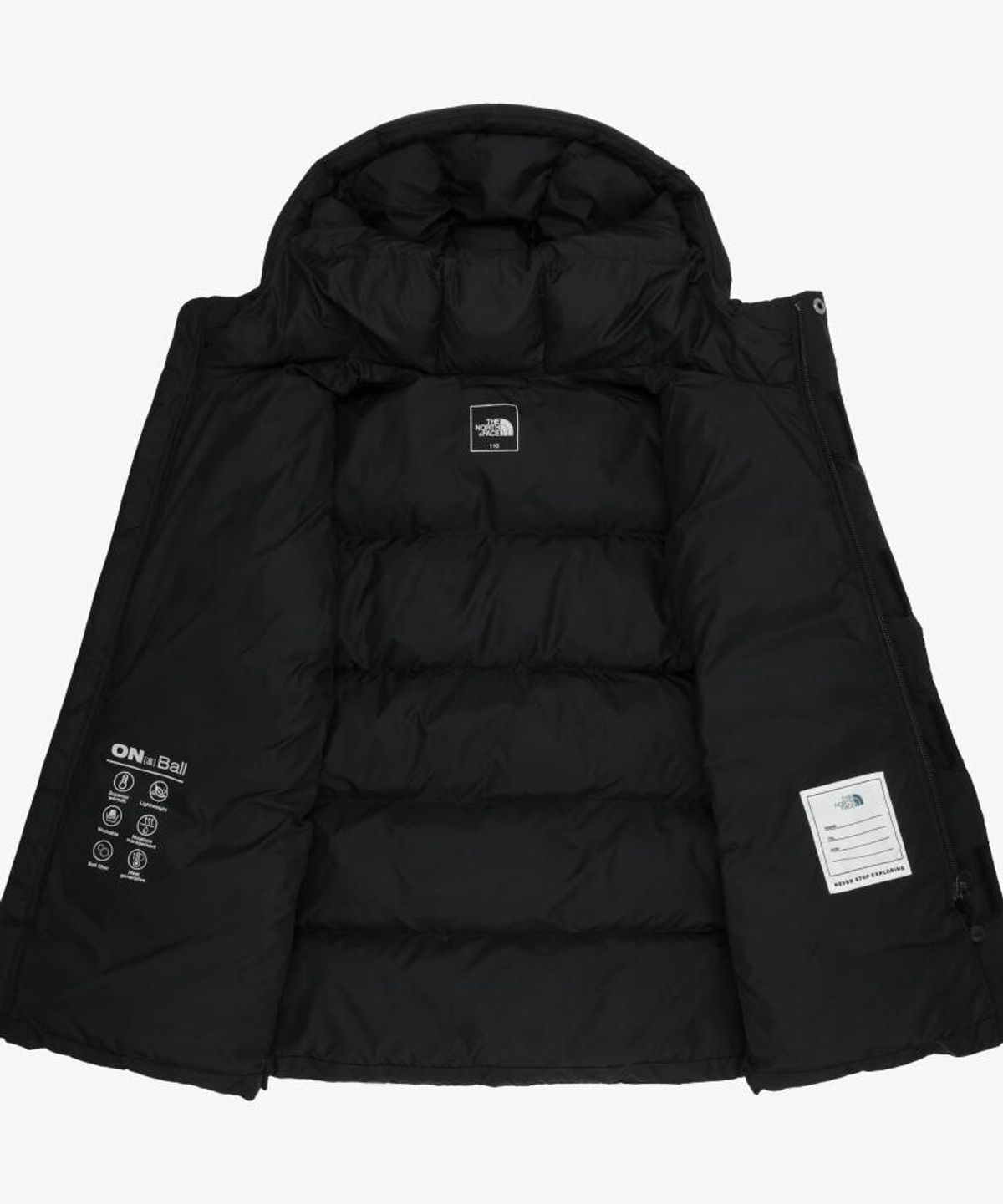 노스페이스 키즈(THE NORTH FACE KIDS) 키즈 뉴 퍼피 온볼 패딩 코트 NC3NS50S_BLK