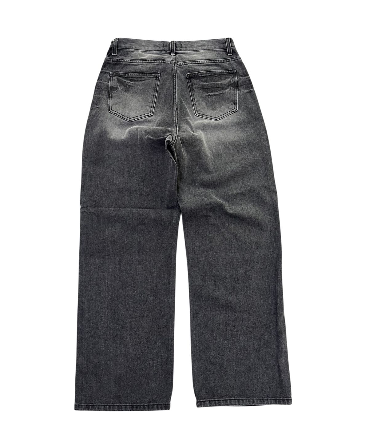 스케이터락(SK8ER ROCK) Lost Archive Black Wide Jeans (Washed Black)