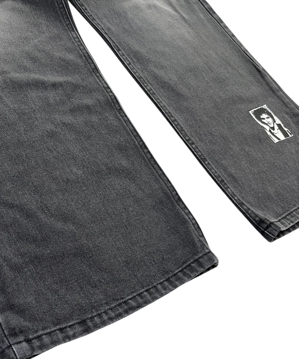 스케이터락(SK8ER ROCK) Lost Archive Black Wide Jeans (Washed Black)