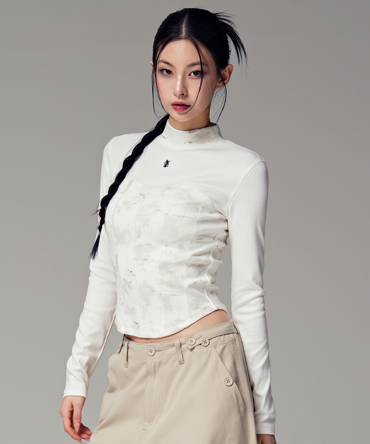 어반드레스(AVANDRESS) 레이아 포그 코르셋 롱 슬리브_2COL