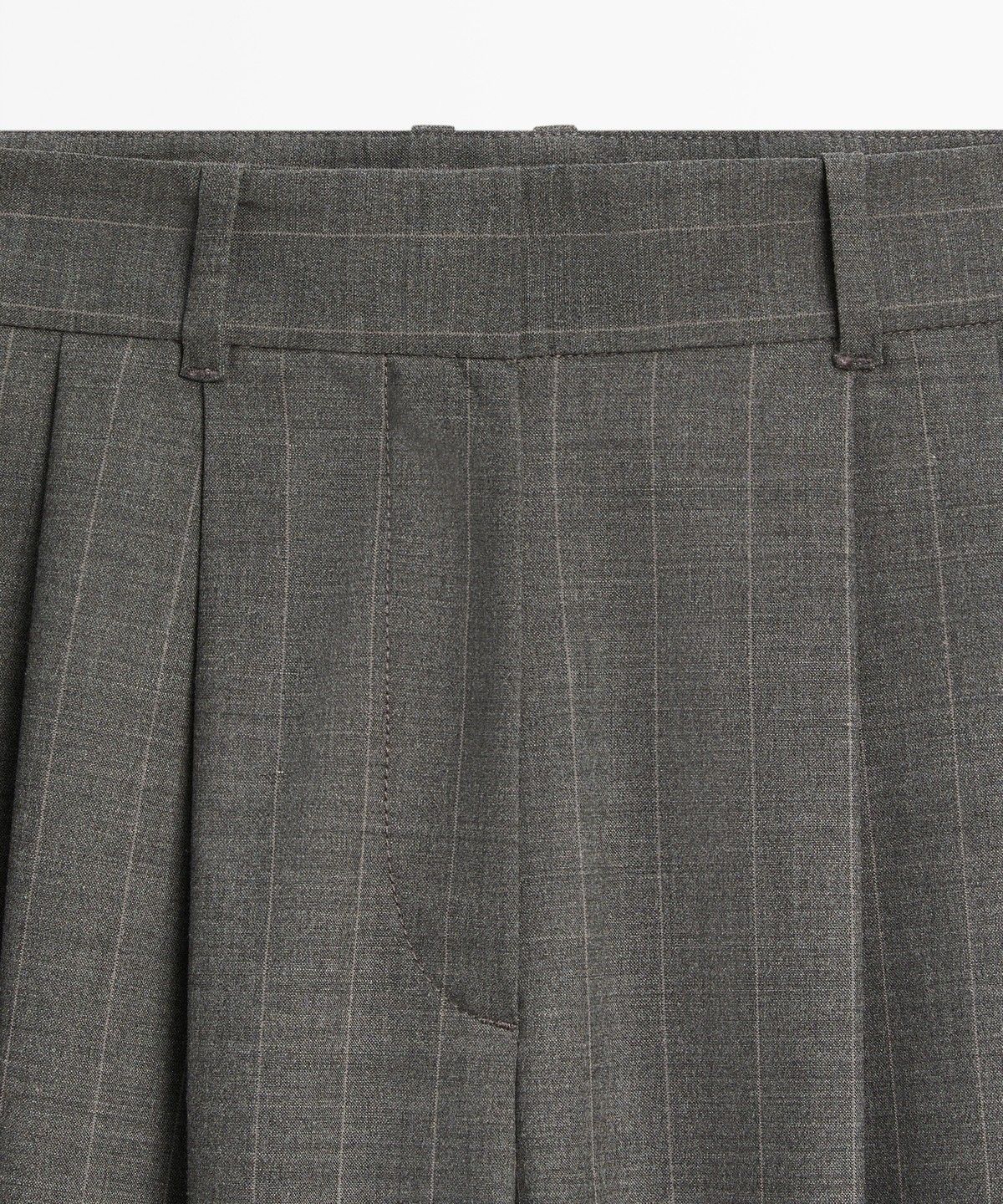 마시모두띠(MASSIMO DUTTI) 캐롯 핏 핀스트라이프 팬츠