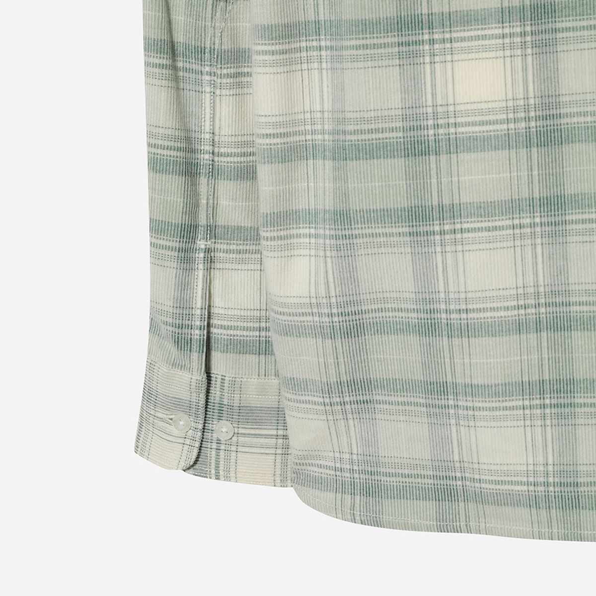 디오디(DOD) 코듀로이 체크 셔츠(MINT GREEN)