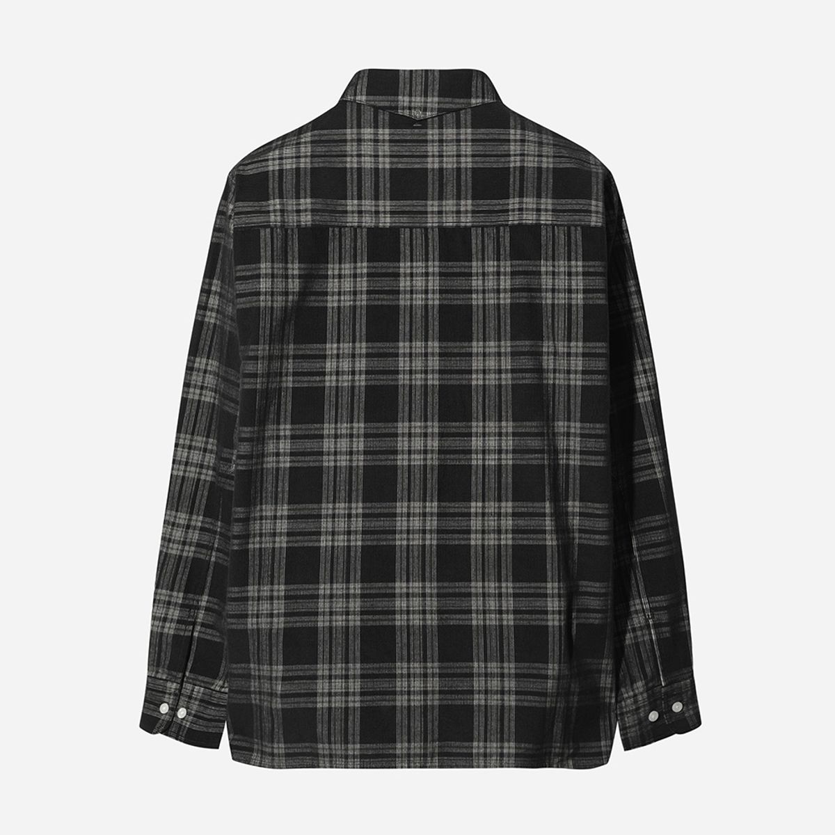 디오디(DOD) 코듀로이 체크 셔츠(BLACK)