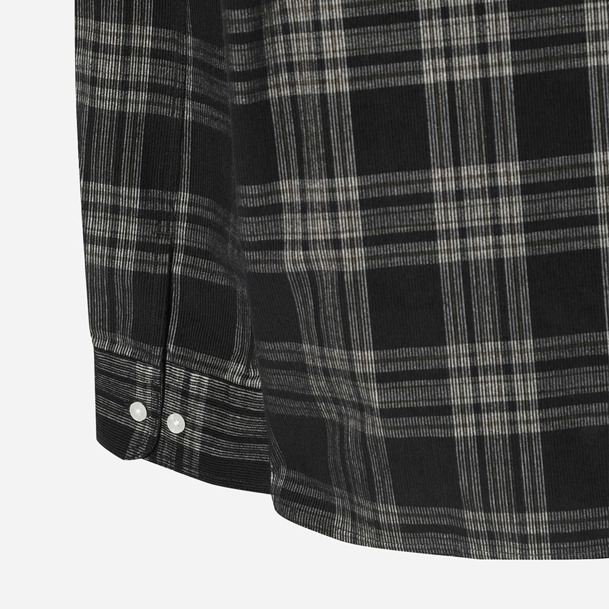 디오디(DOD) 코듀로이 체크 셔츠(BLACK)