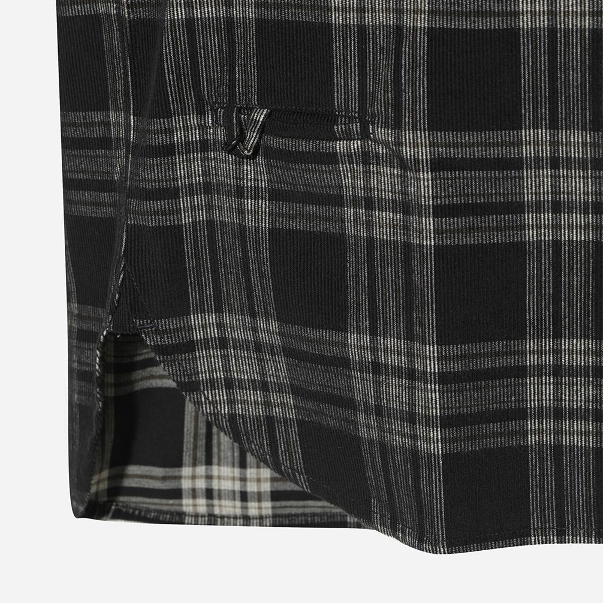 디오디(DOD) 코듀로이 체크 셔츠(BLACK)