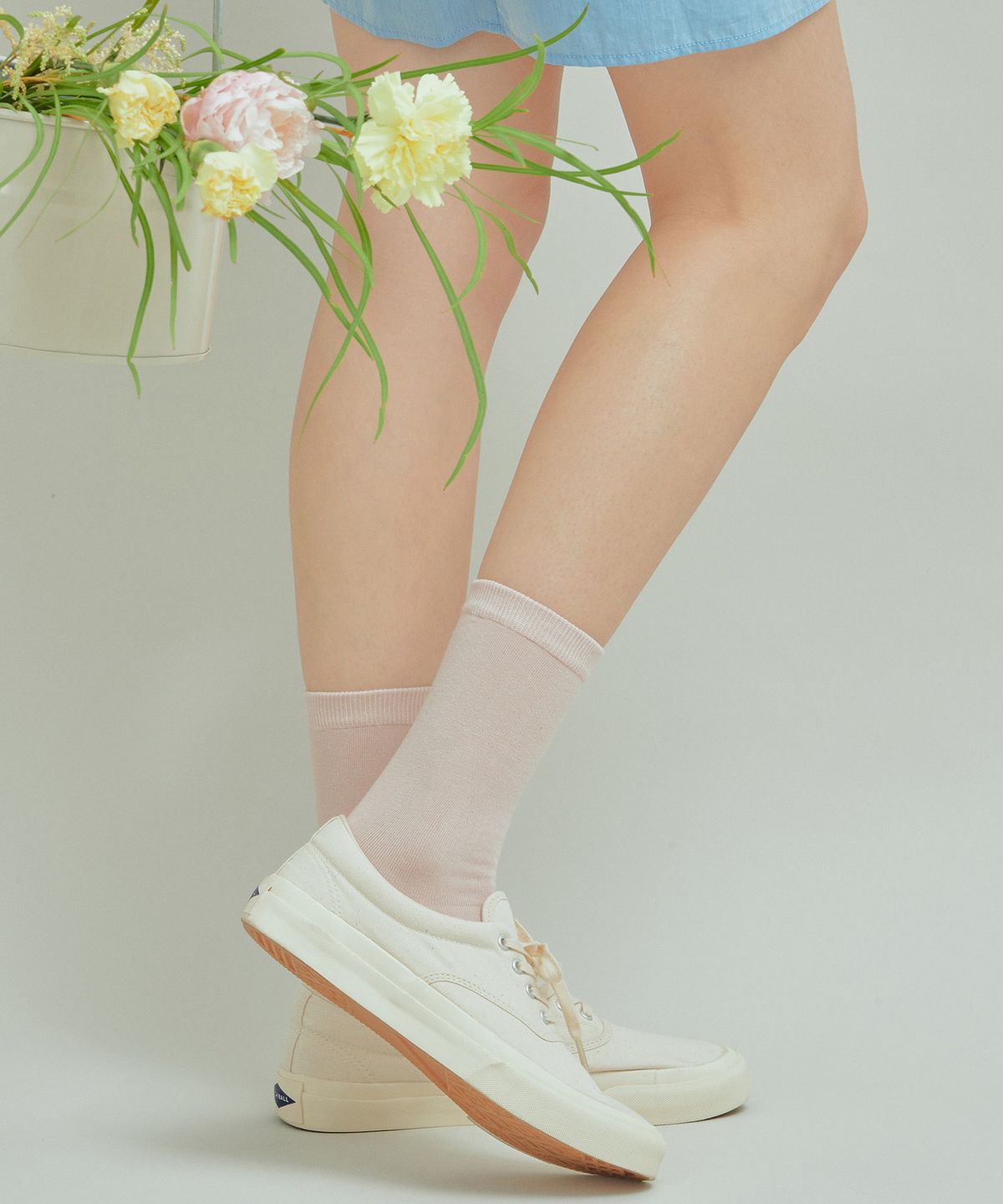 삭스타즈(SOCKSTAZ) STB000 컬러 플레인 크루 양말 (16 Colors)