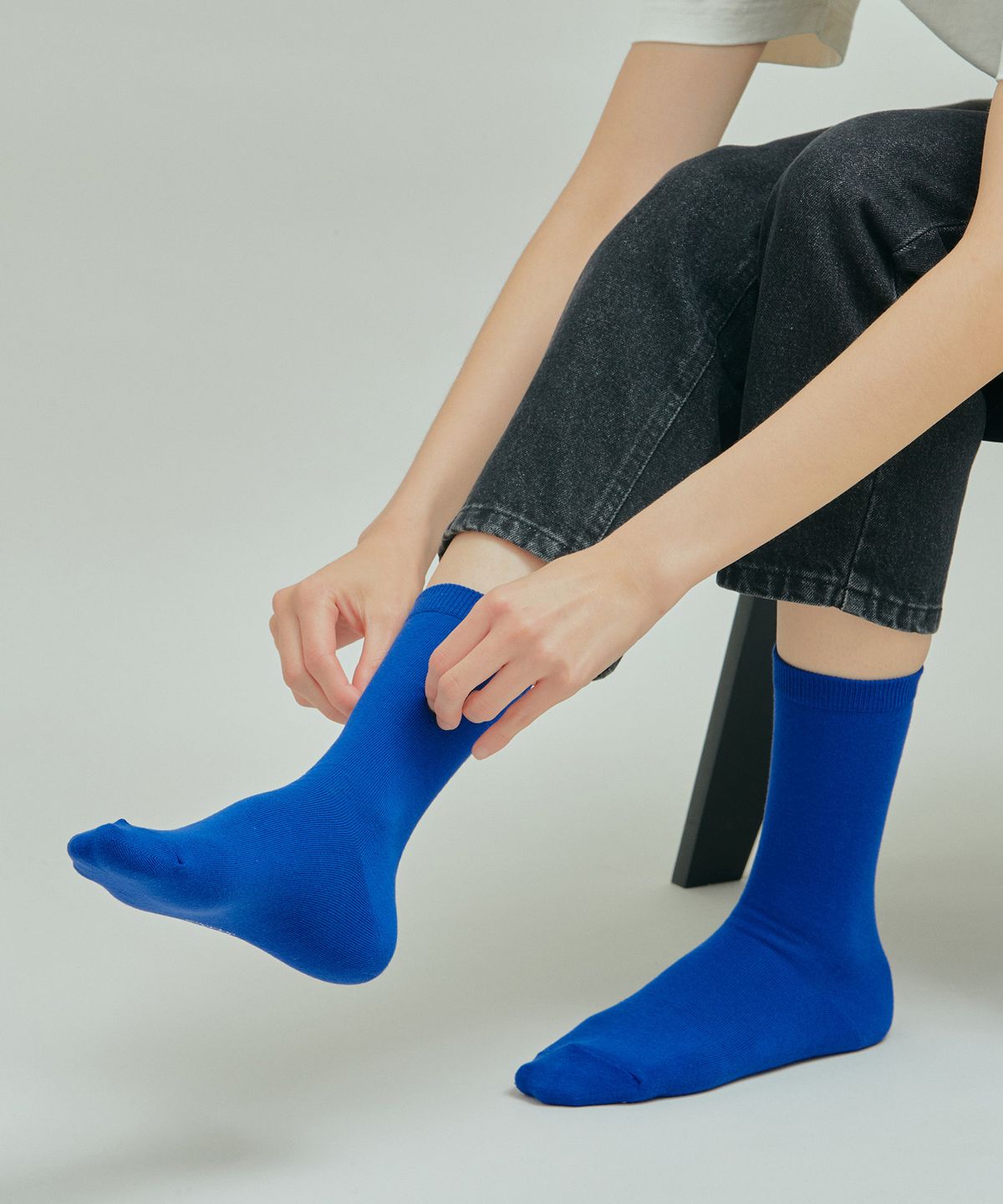 삭스타즈(SOCKSTAZ) STB000 컬러 플레인 크루 양말 (16 Colors)