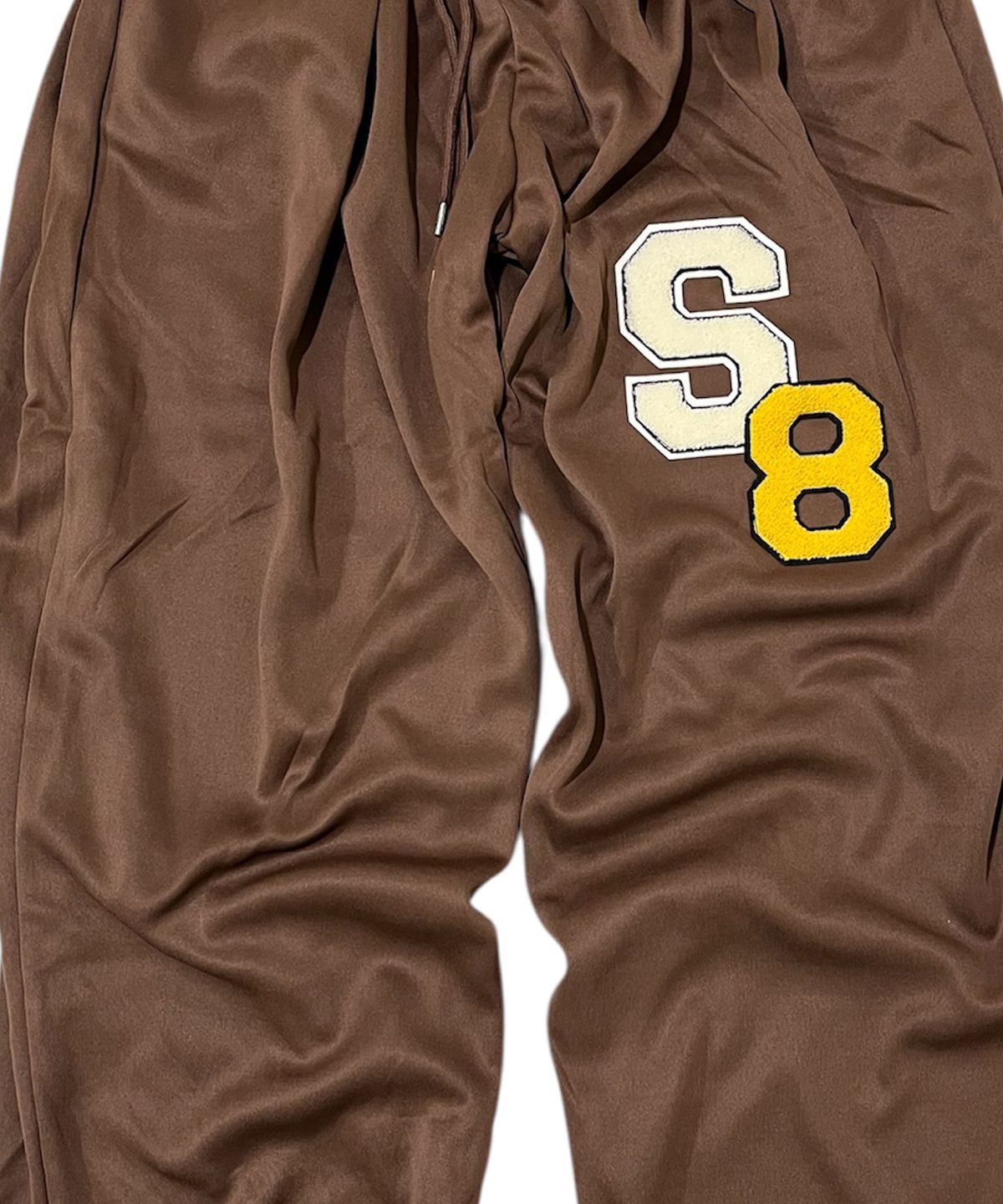 스케이터락(SK8ER ROCK) S8 Block Wide Track Pants (Brown)