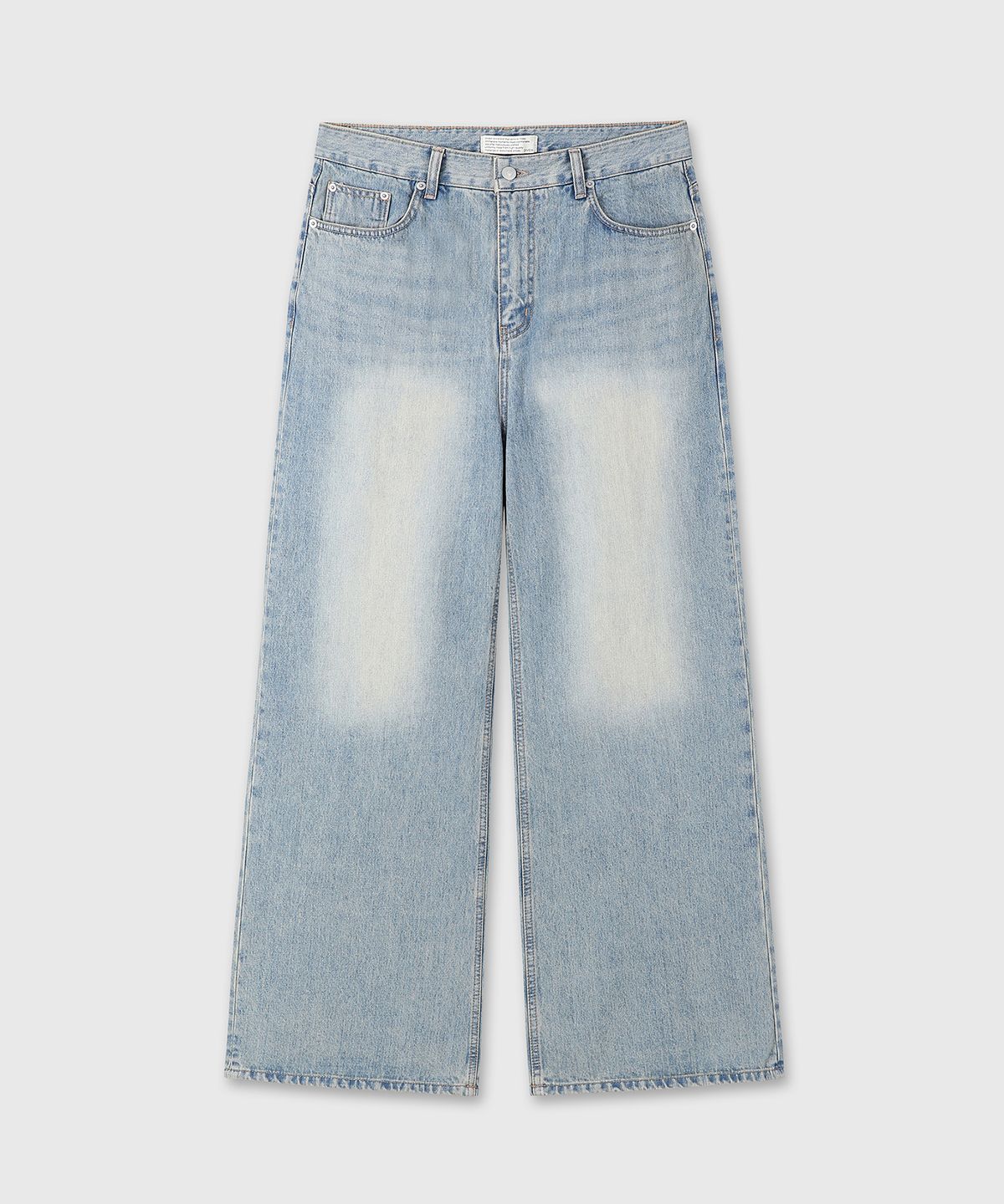 다이브인(DIVEIN) [DIVEIN X PINOKI] LOOSED WIDE FLARE DENIM PANTS (WASHED BLUE)