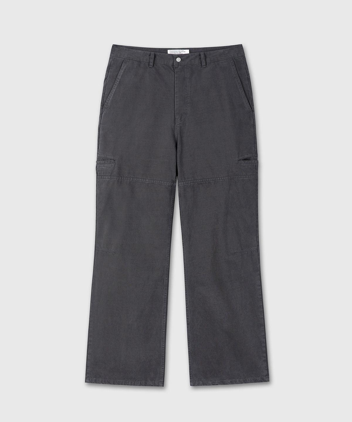 다이브인(DIVEIN) [DIVEIN X PINOKI] WASHED REGULAR COTTON PANTS (CHARCOAL)