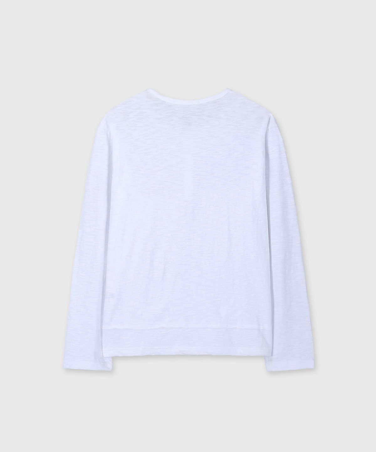 다이브인(DIVEIN) [DIVEIN X PINOKI] SLUB HENLEY NECK LONG SLEEVE (WHITE)