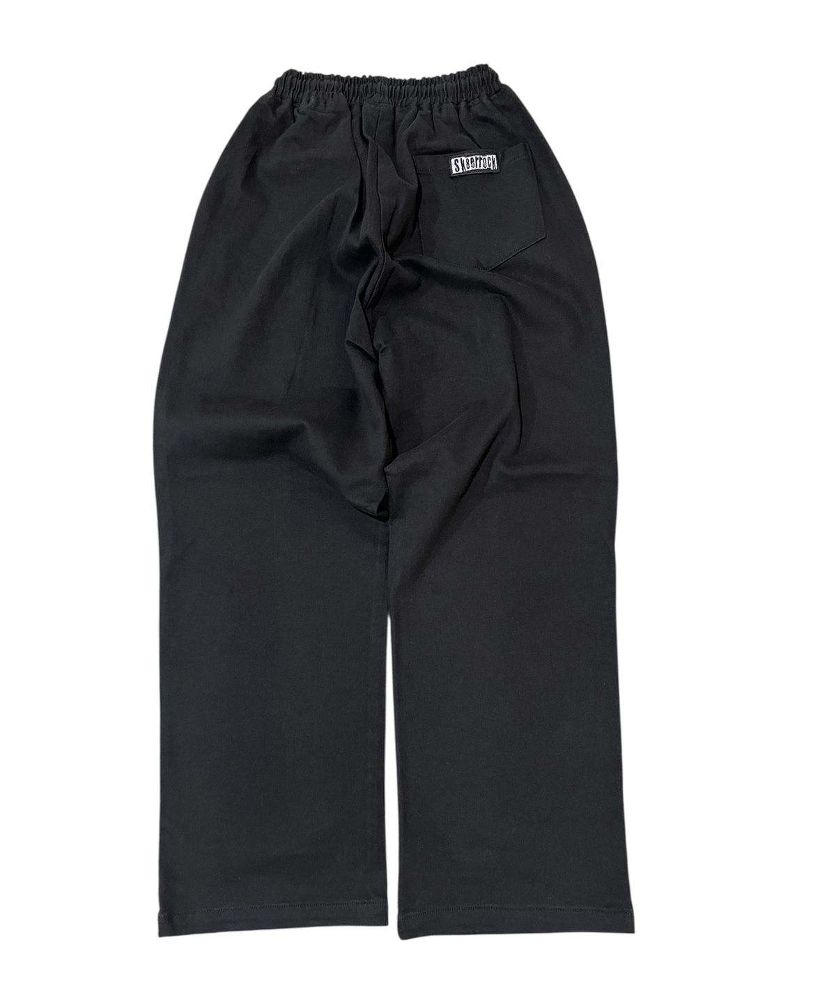 스케이터락(SK8ER ROCK) One Tuck Cotton Wide Pants (Black)