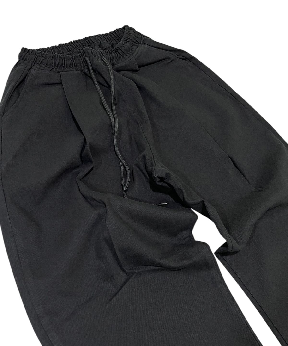 스케이터락(SK8ER ROCK) One Tuck Cotton Wide Pants (Black)