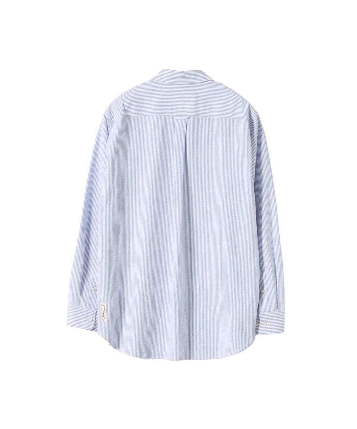 건지 울른스(Guernsey Woollens) 옥스포드 브리티쉬 아미 셔츠 - 블루 스트라이프