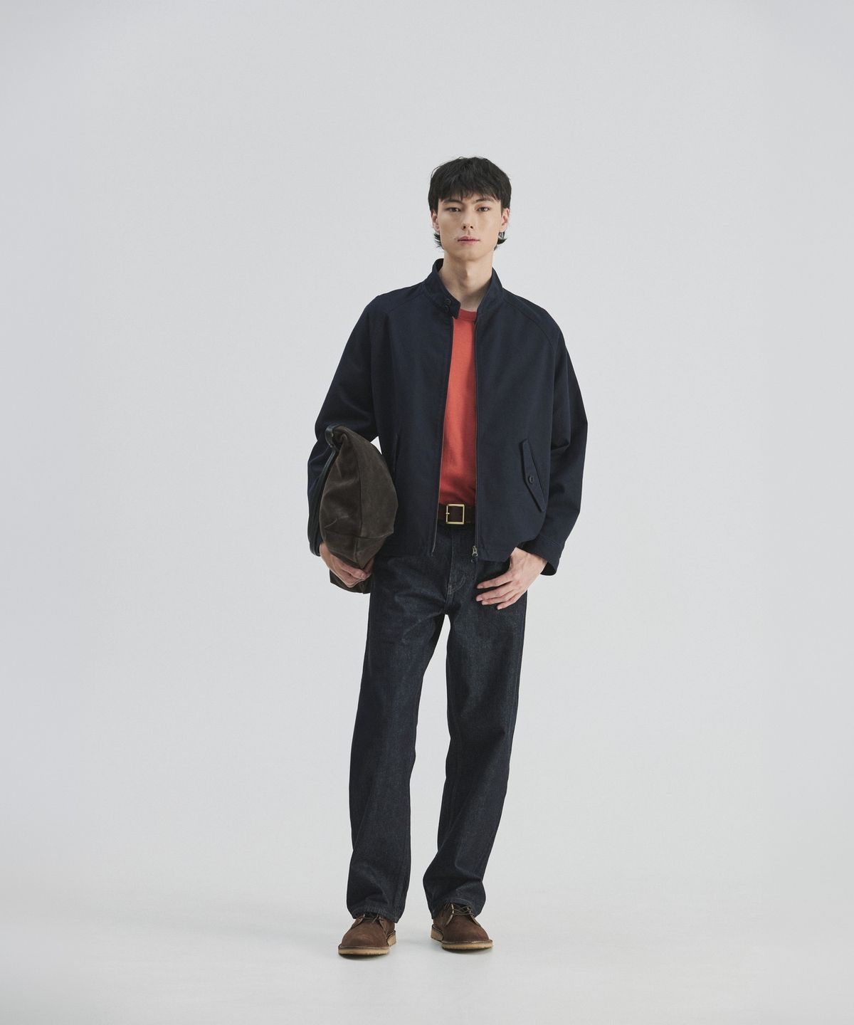 건지 울른스(Guernsey Woollens) 브리티쉬 헤링턴 자켓 - 네이비