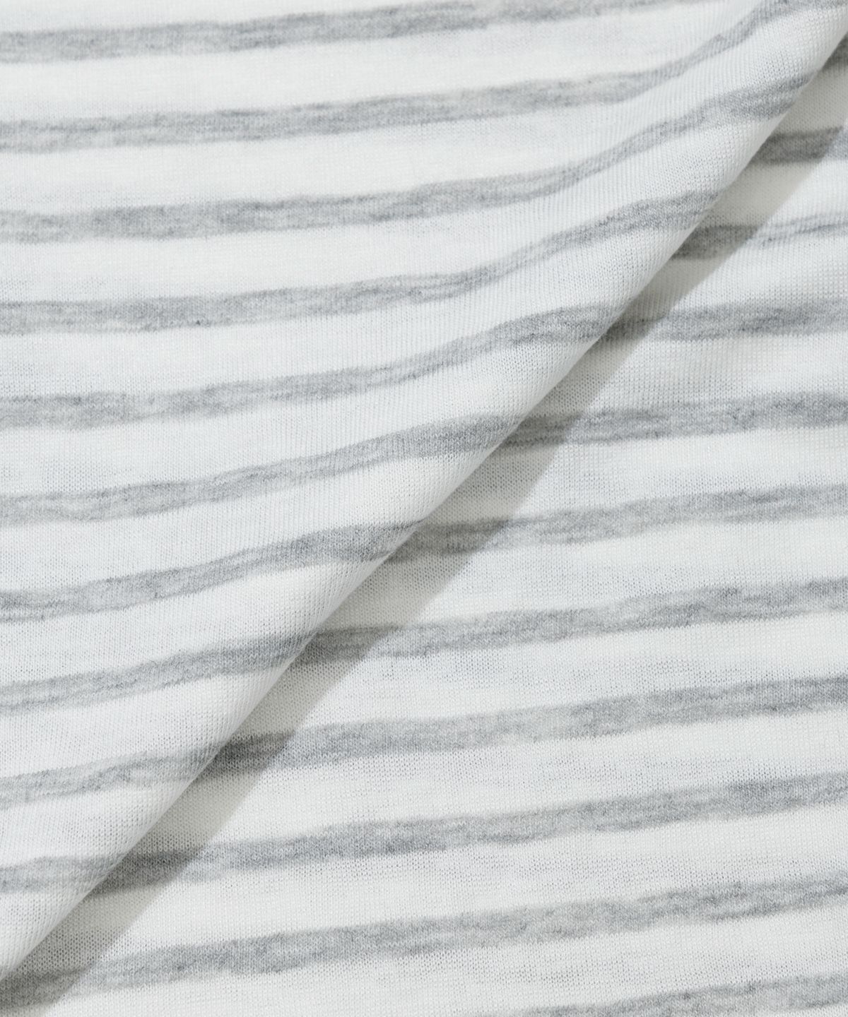 모아(MOAA) Sheer Stripe Hood Zip-Up (GRAY)