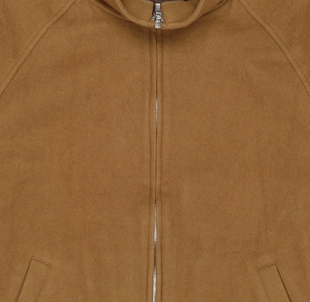 아틀리에 델디오(ATELIER DELDIO) 슈퍼 140수 울 집업 블루종 (CAMEL) XL