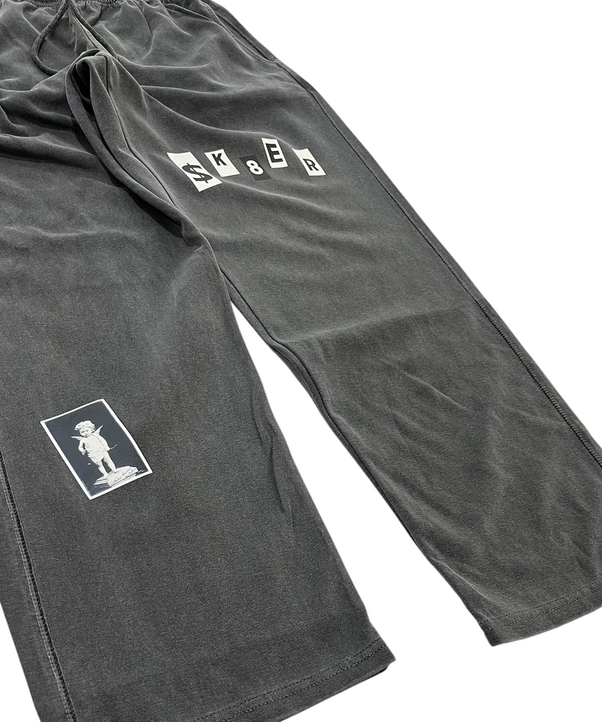 스케이터락(SK8ER ROCK) Holy Sk8 Pigment Sweat Pants (charcoal)