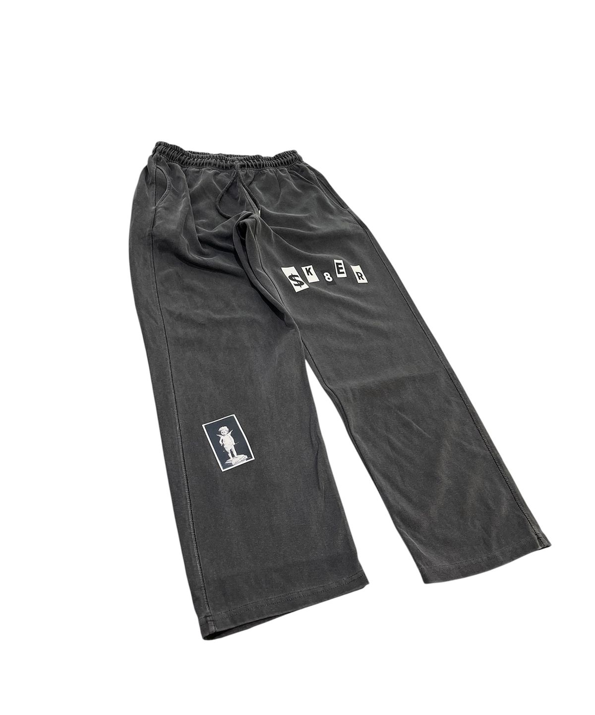 스케이터락(SK8ER ROCK) Holy Sk8 Pigment Sweat Pants (charcoal)