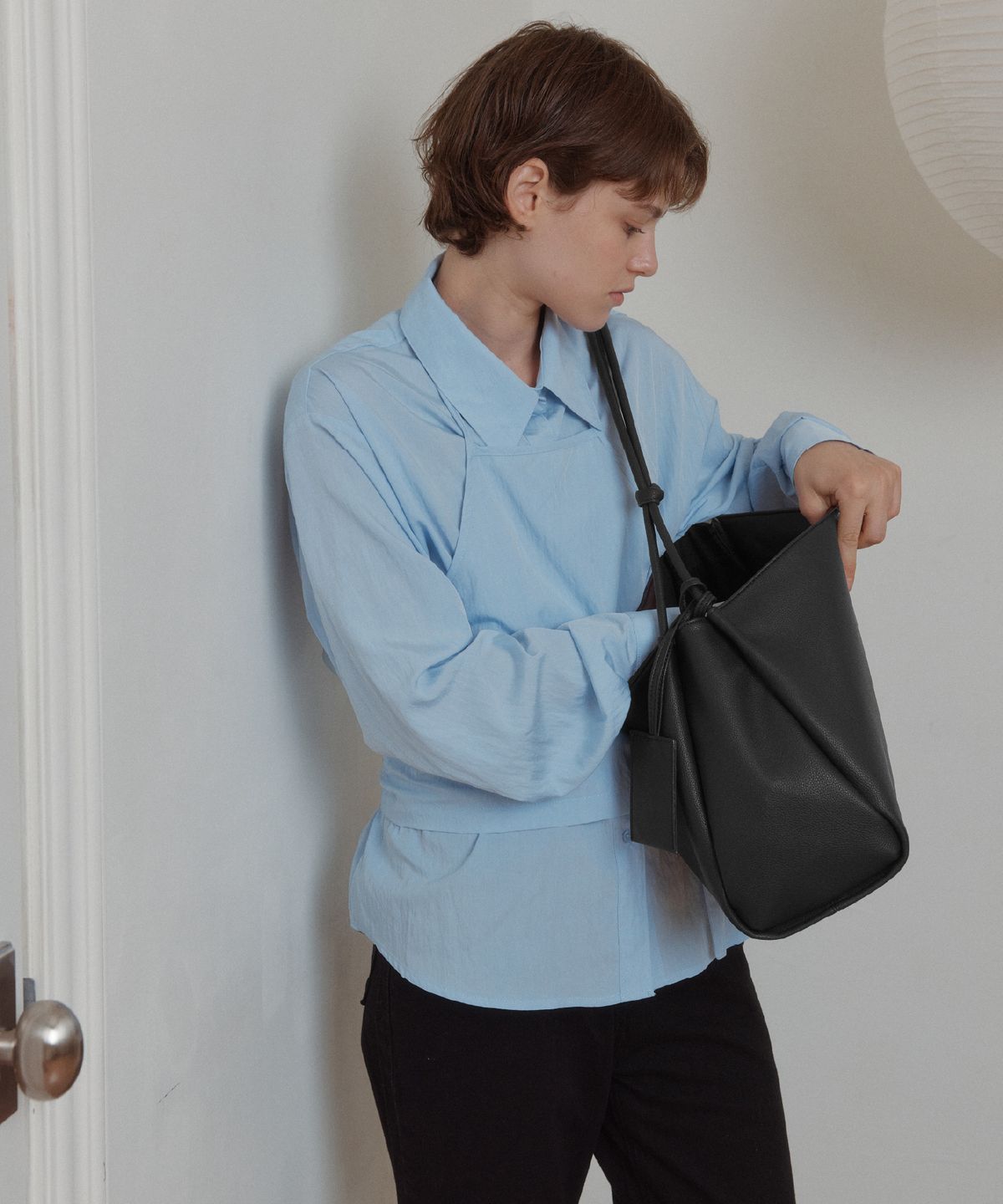 아노에틱(ANOETIC) ANC SOFT STRING BAG_BLACK
