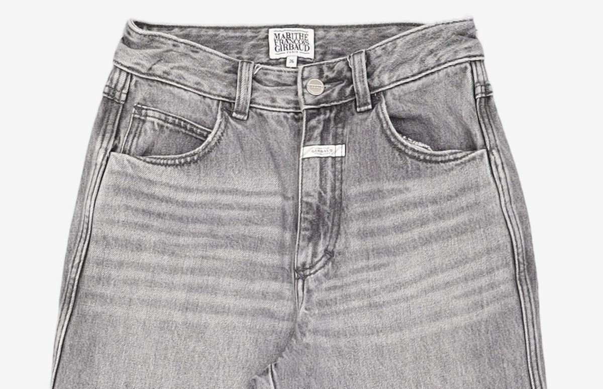 마리떼 프랑소와 저버(MARITHÉ + FRANҪOIS GIRBAUD) W HIGH STRAIGHT DENIM PANTS light gray 26