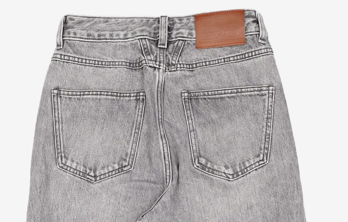 마리떼 프랑소와 저버(MARITHÉ + FRANҪOIS GIRBAUD) W HIGH STRAIGHT DENIM PANTS light gray 26