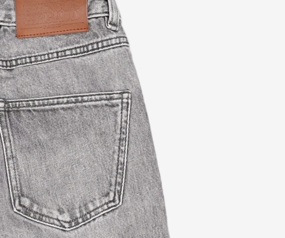 마리떼 프랑소와 저버(MARITHÉ + FRANҪOIS GIRBAUD) W HIGH STRAIGHT DENIM PANTS light gray 26
