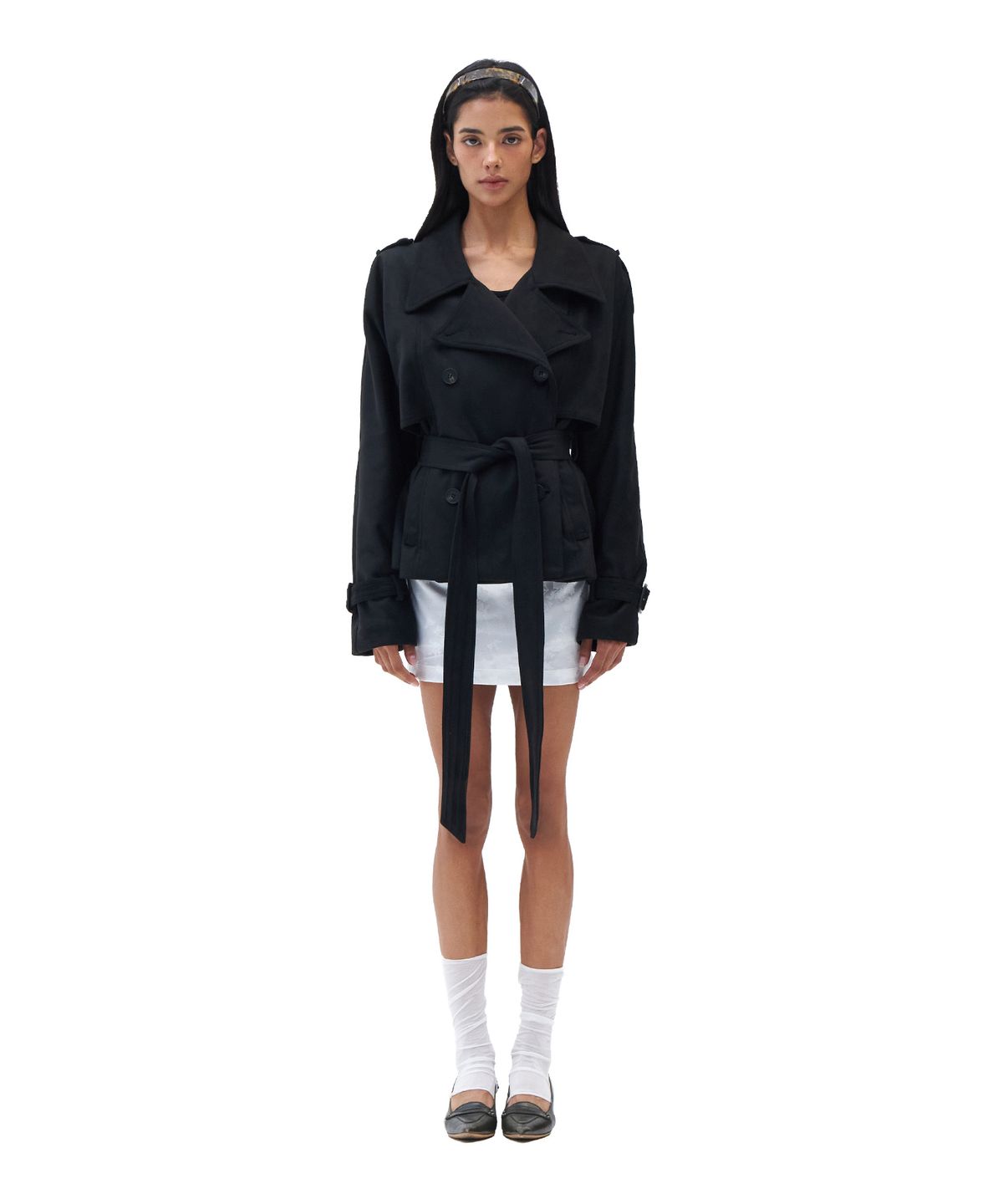 힐다(HILLDA) L’amant Trench Coat [Black]