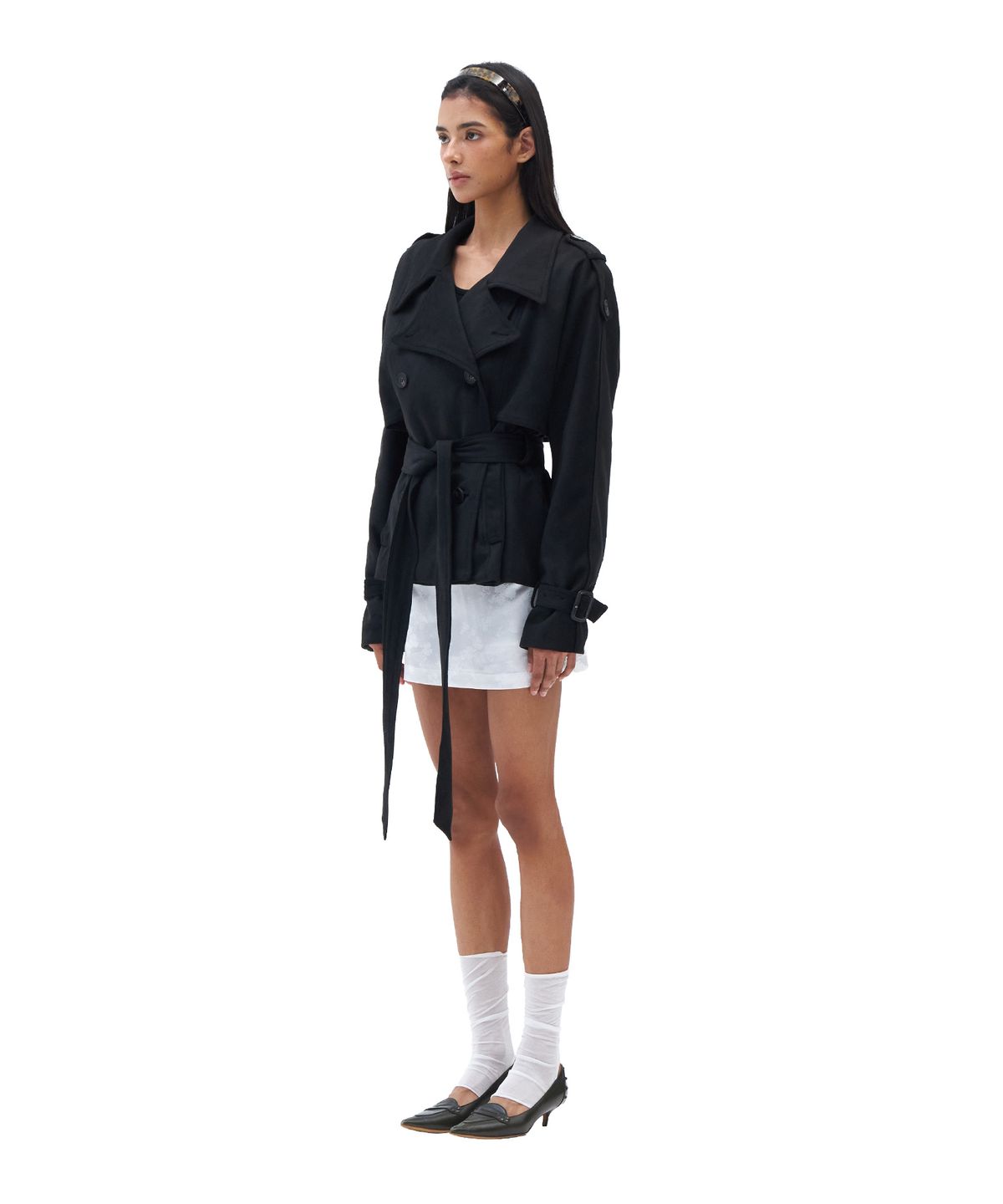 힐다(HILLDA) L’amant Trench Coat [Black]