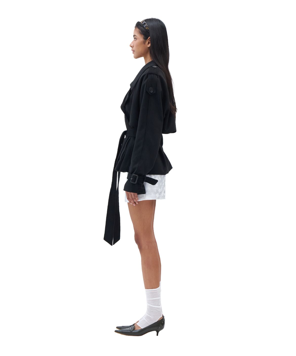 힐다(HILLDA) L’amant Trench Coat [Black]