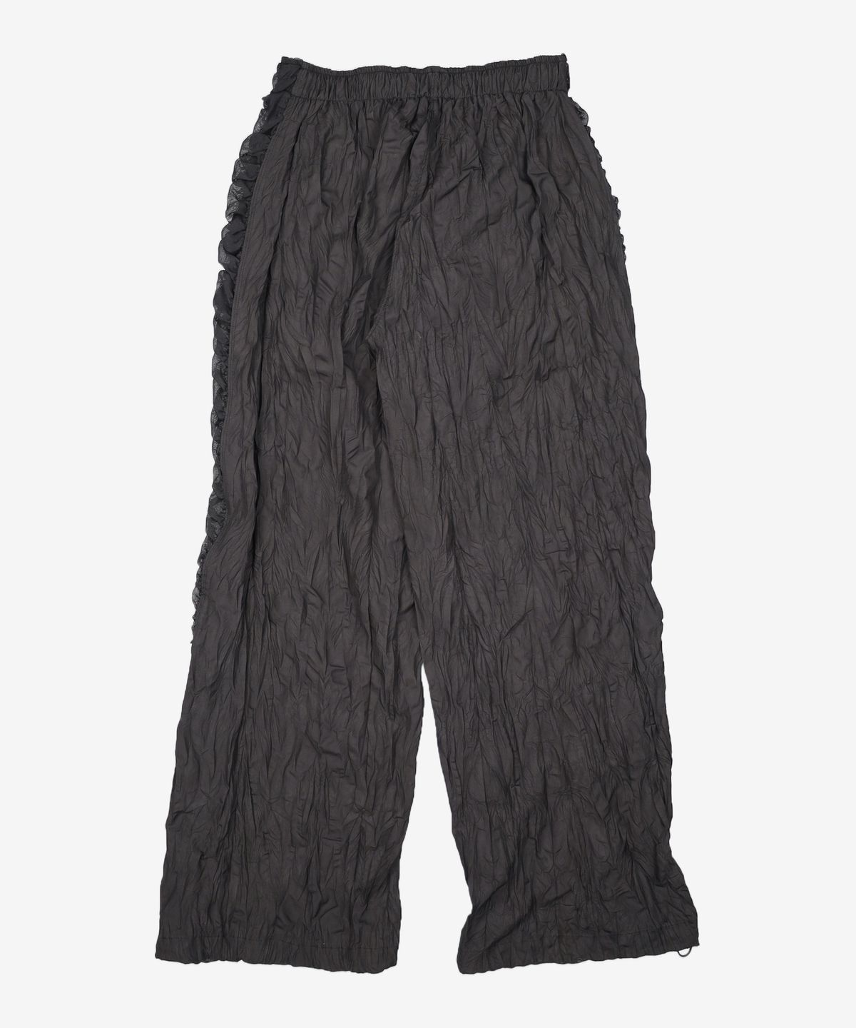 김미더영(GIMMETHEYOUNG) G_SHEER SHIRRING TEXTURE PANTS / BLACK ONESIZE