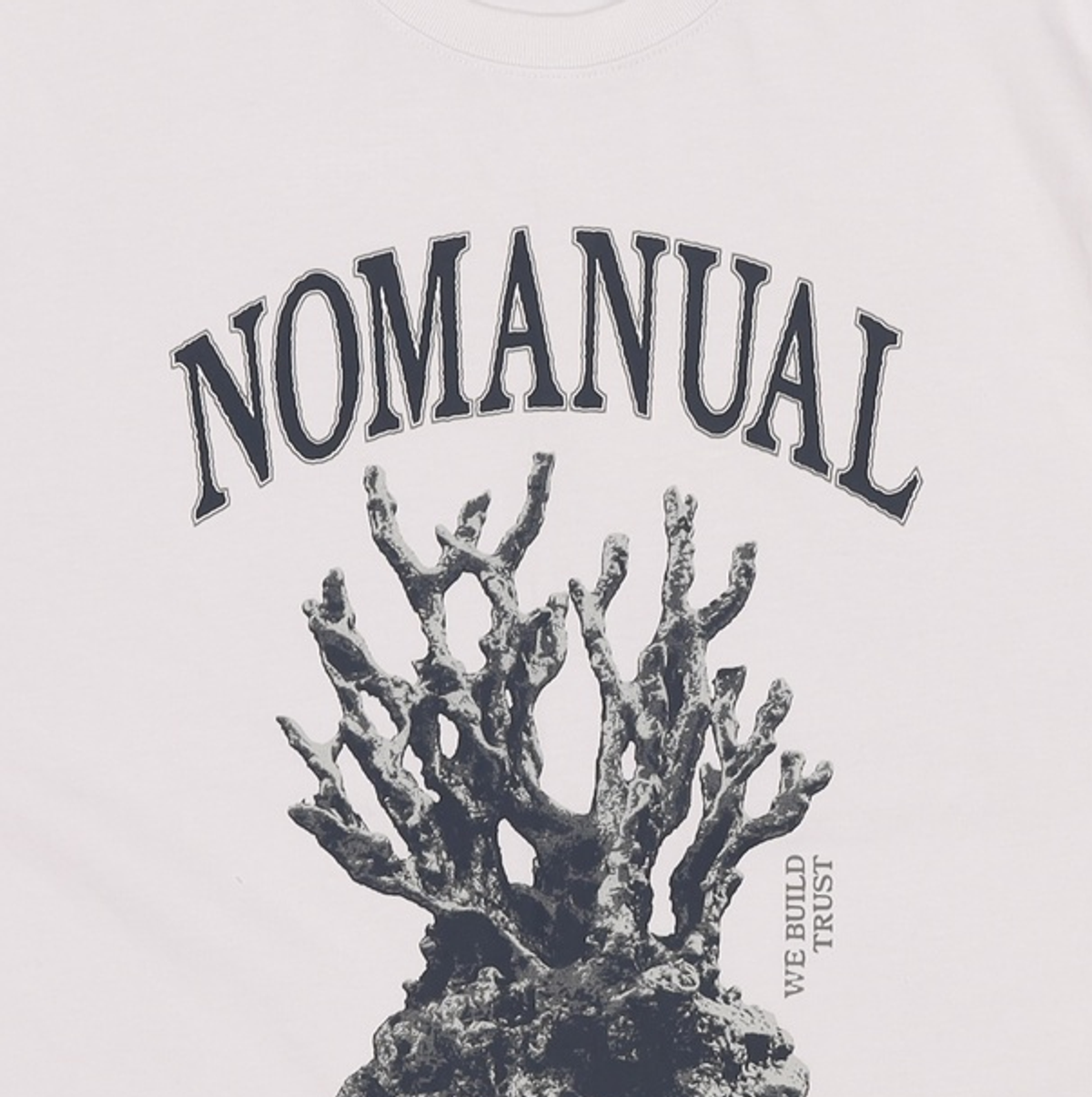 노매뉴얼(NOMANUAL) METAL CORAL REEF T-SHIRT - WHITE M