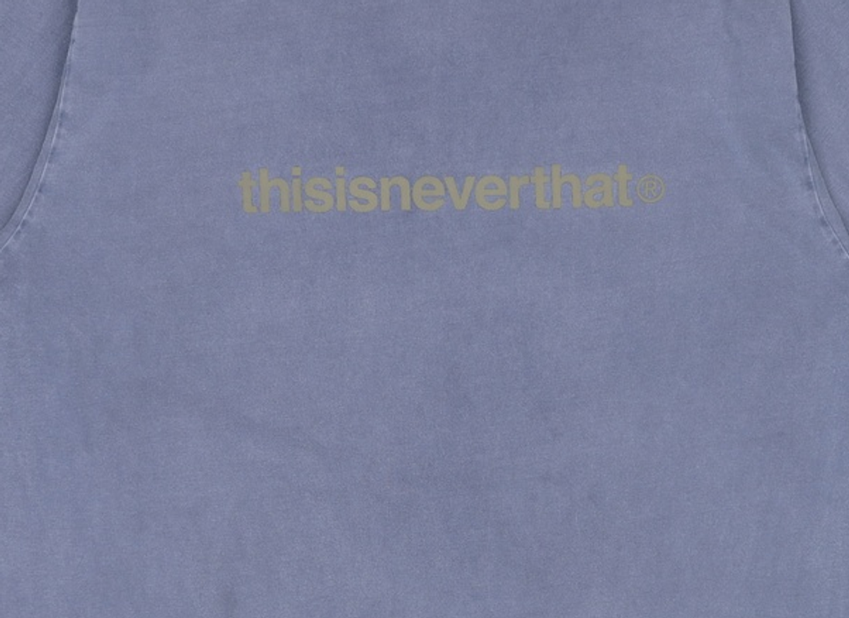 디스이즈네버댓(THISISNEVERTHAT) T-Logo L/S Tee Warm Blue XL