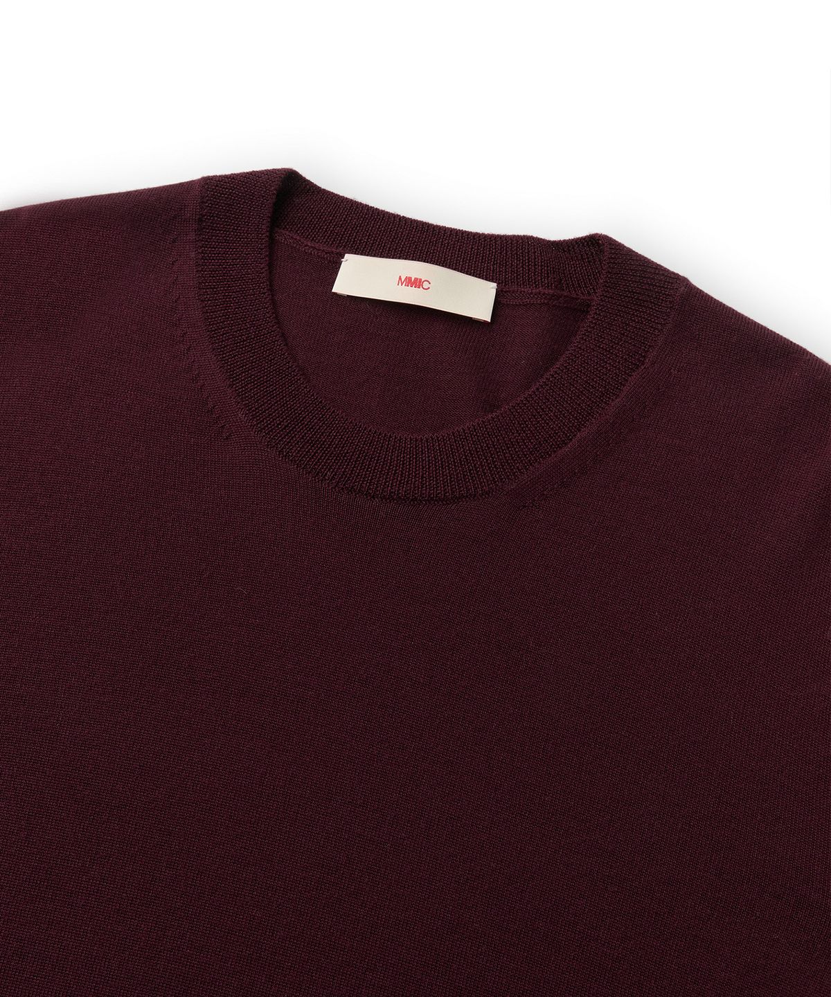 엠엠아이씨(MMIC) OBLIQUE SIDE KNIT (WINE)