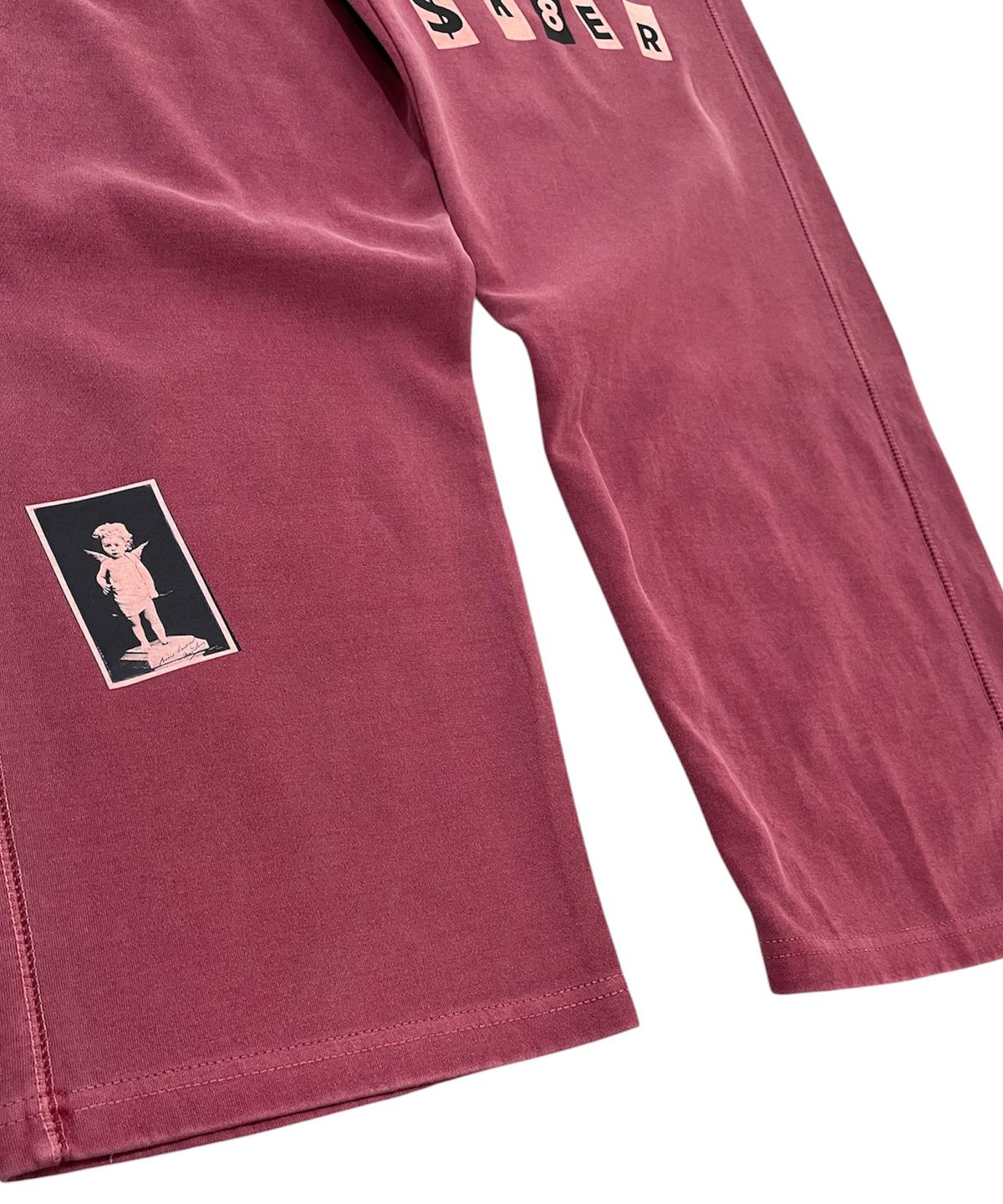 스케이터락(SK8ER ROCK) Holy Sk8 Pigment Sweat Pants (indian red)