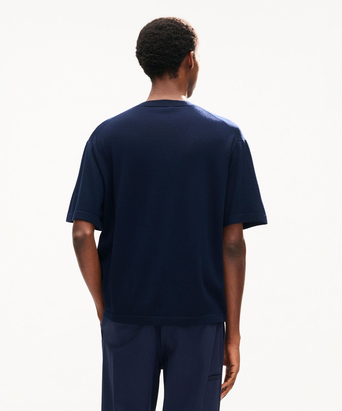 겐조(KENZO) 남성 에펠 타워 디자인 풀오버 반팔 티셔츠_K266AM3E01DBX