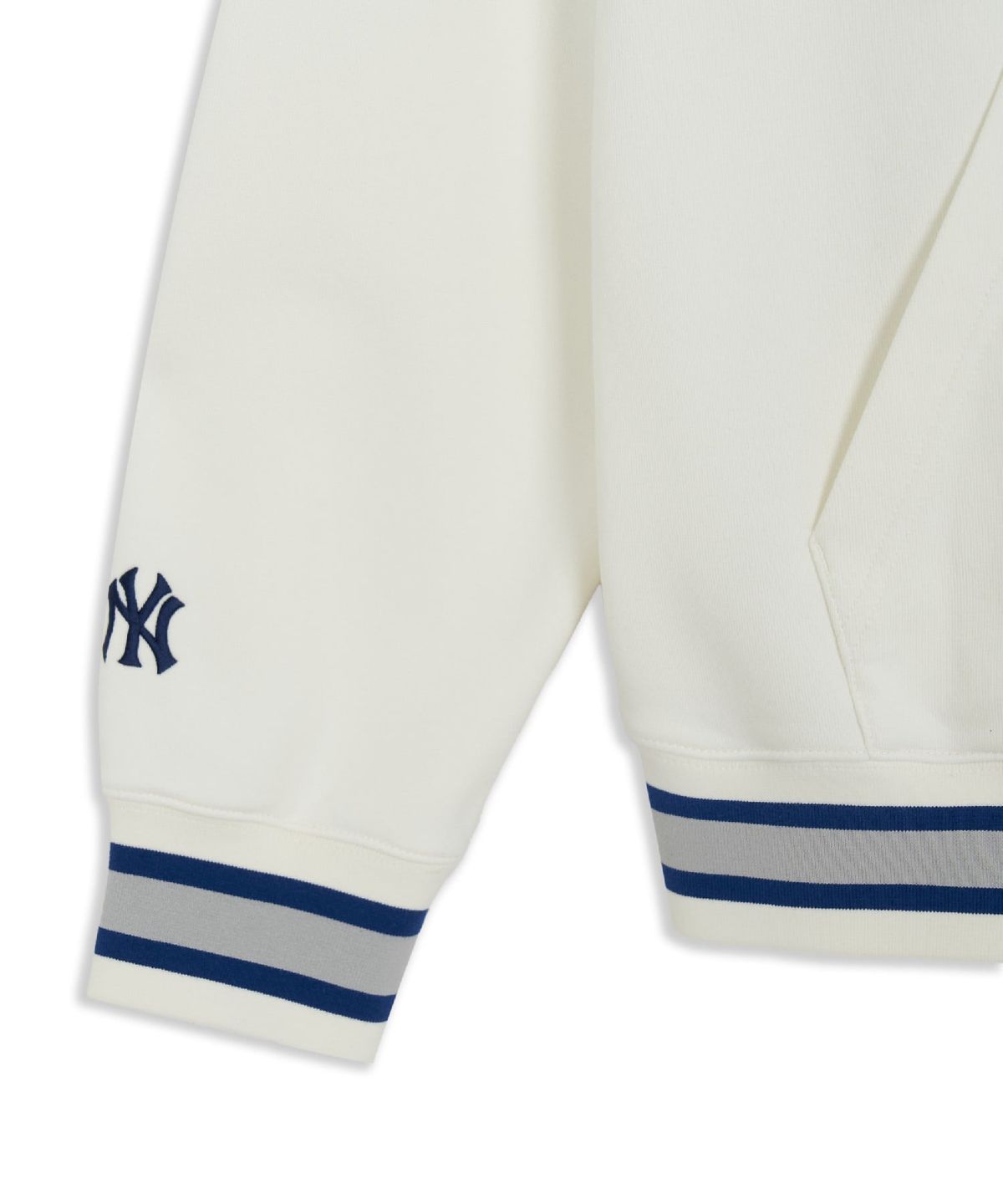 엠엘비(MLB) 시그니처 바시티 레터링 후드티 NY (Cream)