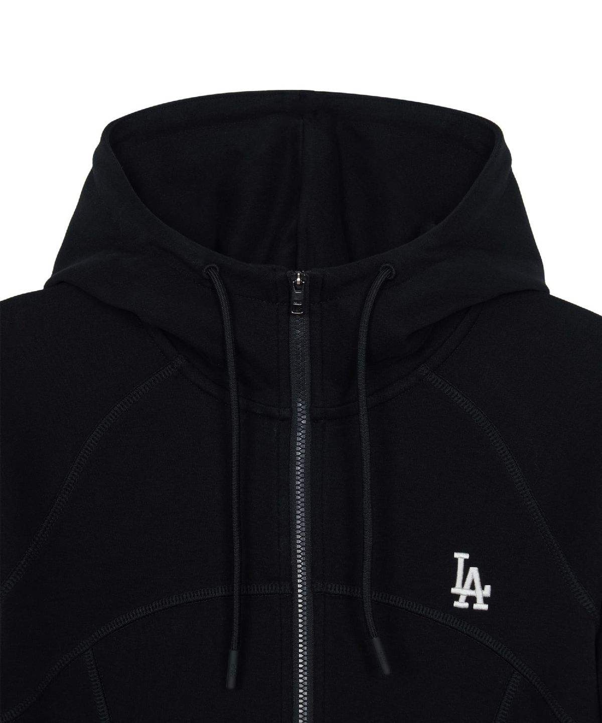 엠엘비(MLB) 여성 베이직 스포티브 절개 후드집업 LA (Black)