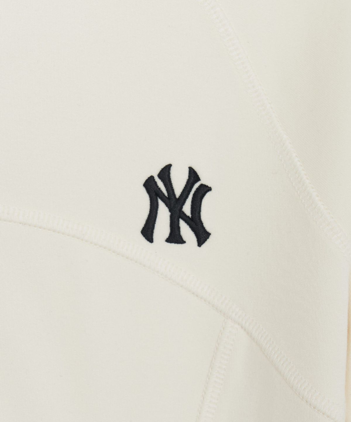 엠엘비(MLB) 여성 베이직 스포티브 절개 후드집업 NY (Cream)