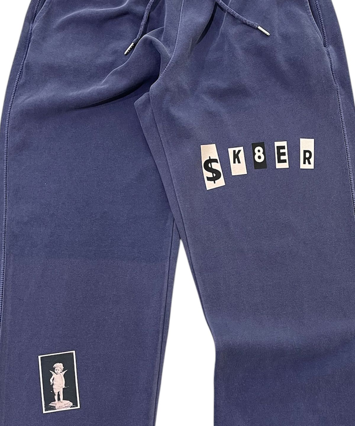 스케이터락(SK8ER ROCK) Holy Sk8 Pigment Sweat Pants (navy)