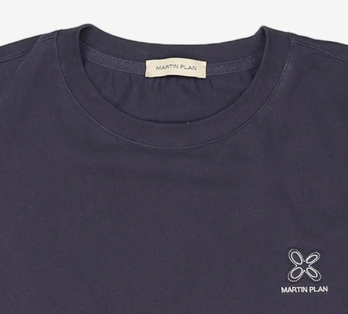 마틴플랜(MARTIN PLAN) Daily Supima Logo Half T- NAVY 105