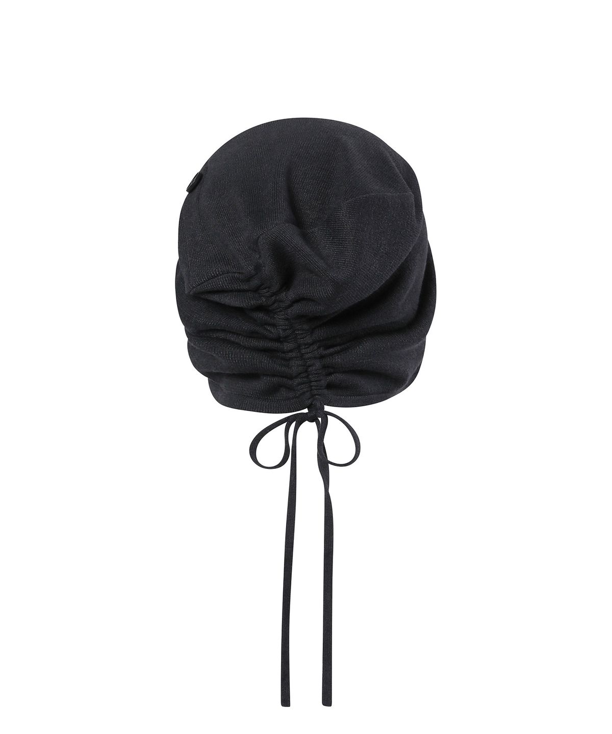 미세키서울(MISEKI SEOUL) Cowl shirring string beanie CHARCOAL